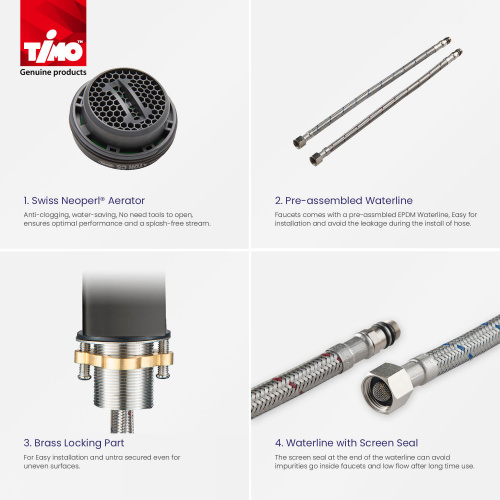 Смеситель для раковины Timo Briana (7161/03F) фото 6