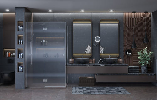 Душевое ограждение Ambassador Diamond 12011107L (1200x800x2000), 1 место фото 3