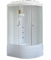 Душевая кабина Royal Bath RB 8120BK3-WC (белое/матовое) левая