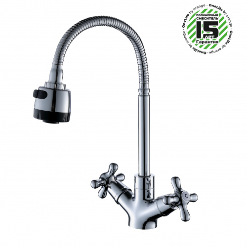 Смеситель для кухни OneLife P03-004cr полимерный фото 11