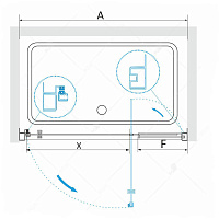 Душевая дверь RGW PA-02 Прозрачное 700