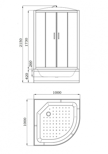 Душевая кабина Parly EC1021 фото 5
