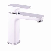 YU128.5CB YUKON - смеситель для умывальника, БЕЛЫЙ ГЛЯНЦЕВЫЙ/ХРОМ RAV Slezak