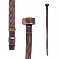 IF0038SM Шланг FLEXI d10 мм., M10x1xF3/8", длина 35 см, ЦВЕТ БРОНЗА RAV Slezak