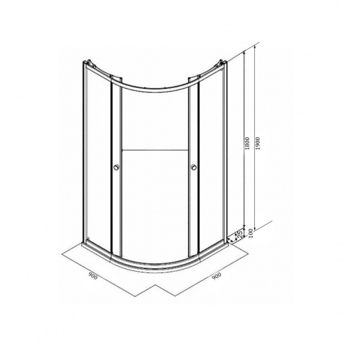 Душевой уголок Parly ZF91 фото 2
