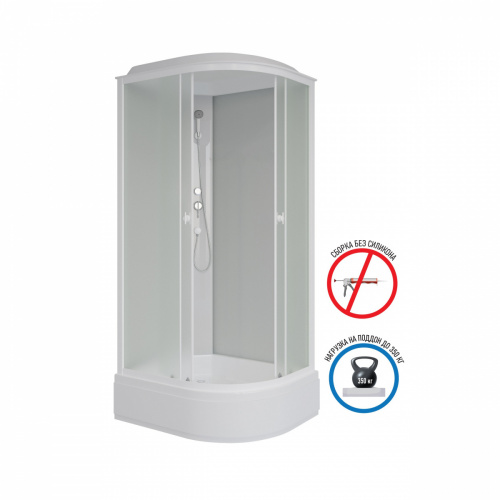 Душевая кабина Niagara Promo P100/70/26L/MT Левая фото 2