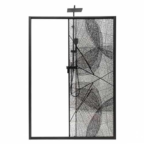 Душевая дверь в нишу Deto FB 160-180 Black фото 2