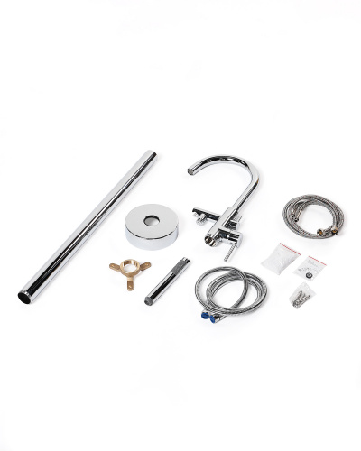 Смеситель для ванны/душа Orange Steel M99-336cr напольный фото 8