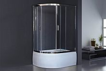 Душевой угол Royal Bath RB 8120BK-T-CH (прозрачное) правый