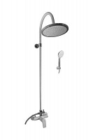 CO182.5/3BC COLORADO - смеситель для душа, душевой комплект, головной душ, БЕЛЫЙ ГЛЯНЦЕВЫЙ/ХРОМ RAV Slezak