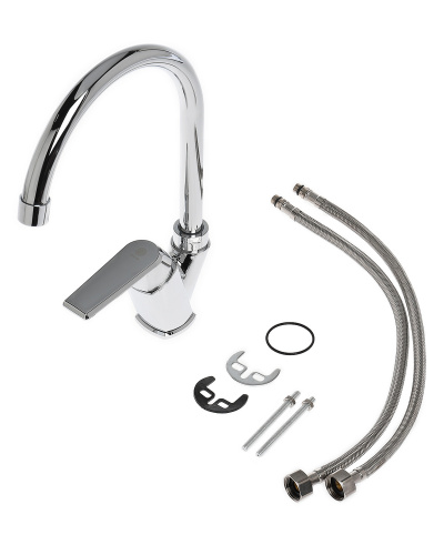 Смеситель для кухни OneLife P02-000cr полимерный фото 6