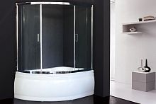 Душевая штора Royal Bath RB 150ALP-T-CH (хром/6мм прозрачное)