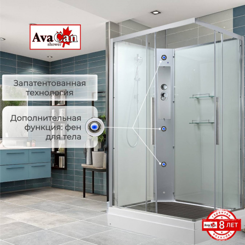 Душевая кабина AvaCan K2810N без крыши фото 14
