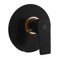 CO183LCMATZ COLORADO - смеситель для душа, скрытый монтаж, ЦВЕТ ЧЕРНЫЙ МАТОВЫЙ/ЗОЛОТО RAV Slezak