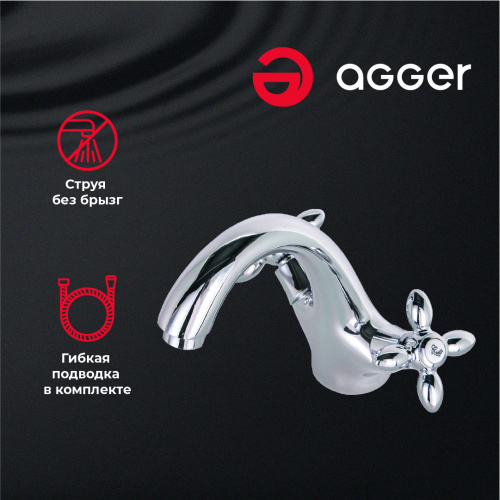 Смеситель для раковины Agger Retro A1902100 фото 8