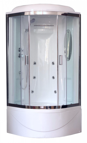 Душевая кабина Royal Bath  RB 90BK2-T-CH (прозрачное)