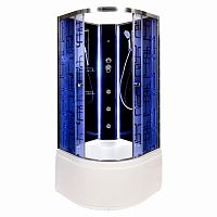 Душевая кабина Deto (DTO)  BM 4590 N LED без крыши с led подсветкой и гидромассажем