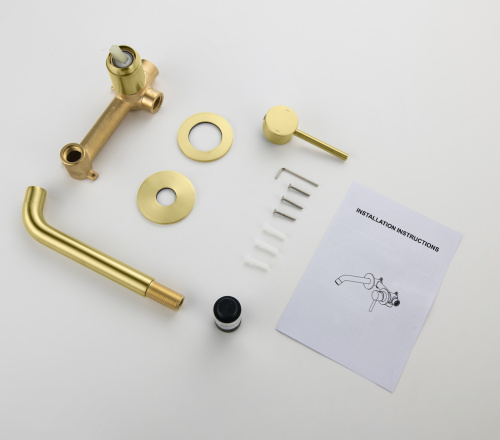 Смеситель для раковины встроенный Timo Saona 2372/17SM золото матовое фото 2