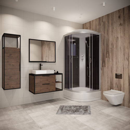 Душевая кабина Niagara NG-3502-14 (1000х1000х2150) низкий поддон(26см) стекло ТОНИРОВАННОЕ 4 места фото 3