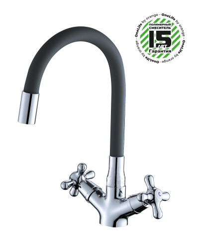 Смеситель для кухни OneLife P03-007cr полимерный фото 3