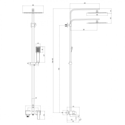 Душевая система Lemark Unit (LM4562C) фото 4