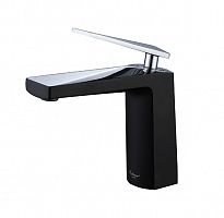 смеситель для умывальника Venturo черный-хром