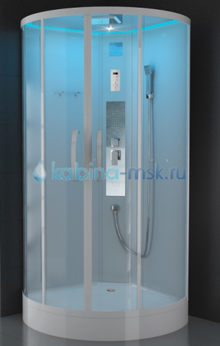 Душевая кабина SSWW-W1018B, крыша с LED подсветкой