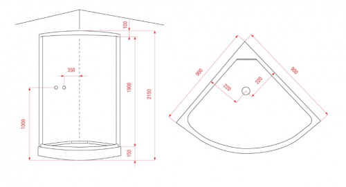 Душевая кабина Arcus AS-102 фото 2