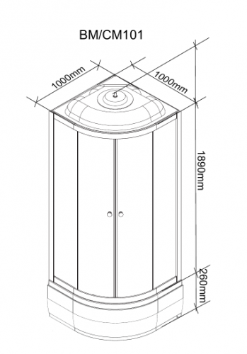 Душевая кабина Parly CM101 фото 2