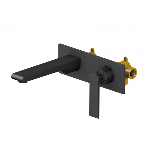 Смеситель для раковины встроенный Timo Anni (2771/03SM) черный фото 2