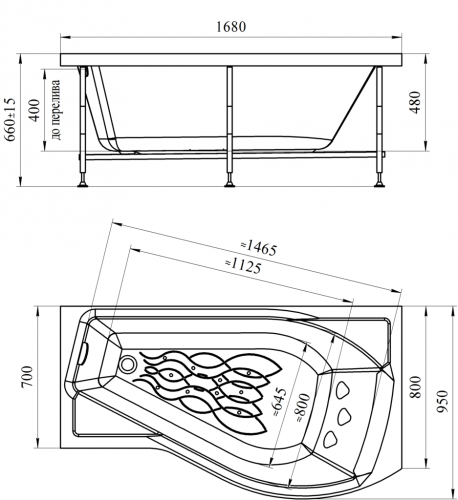 Акриловая ванна Radomir Vannesa «Миранда» фото 3