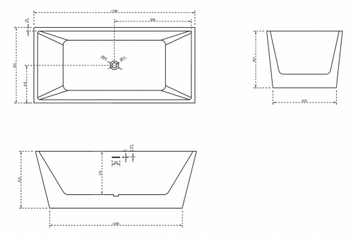 Акриловая ванна ABBER AB9224-1.7 фото 6