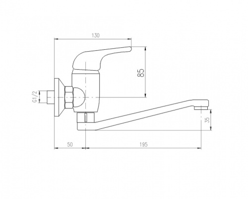 SA301.5/26 SAZAVA - смеситель кухонный RAV Slezak фото 2
