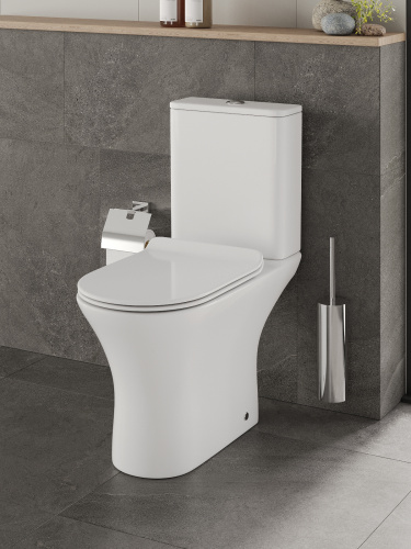 Унитаз-компакт Orange C01-000W безободковый, сиденье с микролифтом фото 15