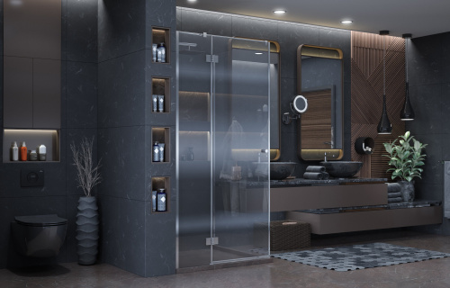 Душевое ограждение Ambassador Diamond 12011103L (1000x1000x2000), 1 место фото 4