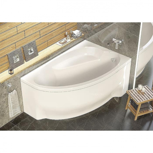 Акриловая ванна Alex Baitler Nero 150х95 правая пустая фото 6