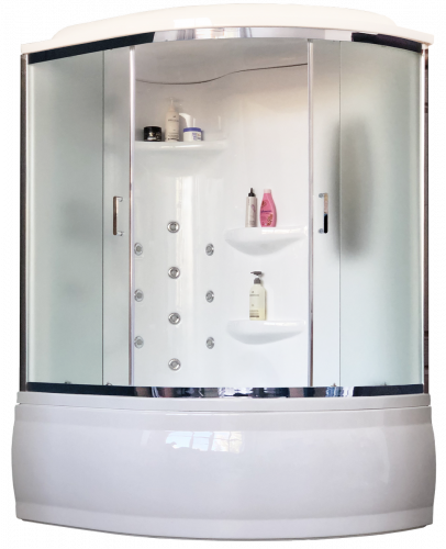 Душевая кабина Royal Bath  RB 170ALP-C-CH (матовое) левая