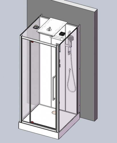 Душевая кабина Acquazzone Nikita 90SWS с паром фото 4