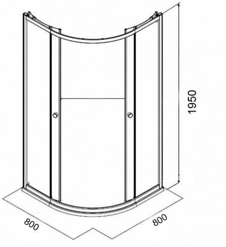 Душевой уголок Parly ZE81 фото 2