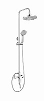 OneLife P01-911cr душевая система с смесителем для ванны/душа, хром