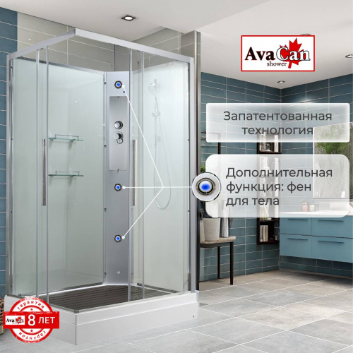Душевая кабина AvaCan K2011N без крыши фото 16
