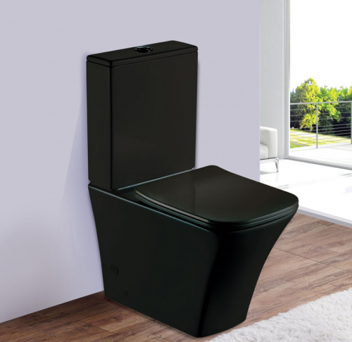 Унитаз компакт Esbano CRISAN (Matt Black). Размер: 625x365x820. Унитаз компакт Esbano CRISAN (Matt Black). Размер: 625x365x820.