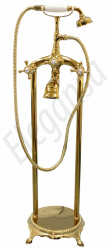 Чугунная ванна отдельностоящяя Elegansa GRETTA CHROME и BRONZE 170х75 фото 3