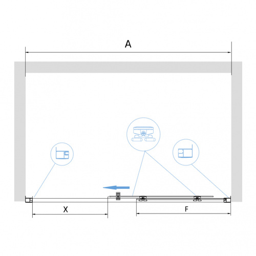 Душевая дверь RGW PA-14 Прозрачное 1200 фото 8
