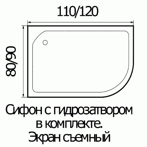 Душевая кабина River DUNAY 120/90/44 L ТН фото 2