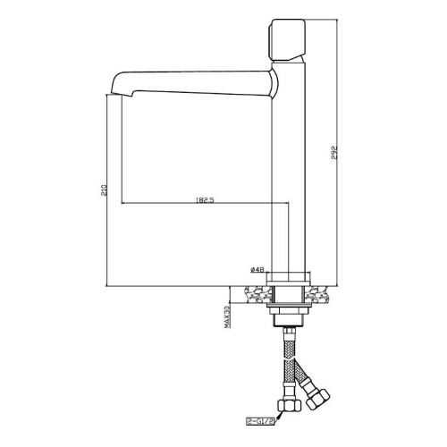 Смеситель для раковины Agger Slim A2212100 фото 2