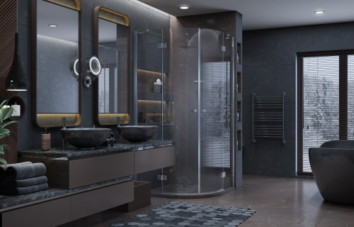 Душевое ограждение Ambassador Diamond 12011102 (1000x1000x2000), 1 место фото 2