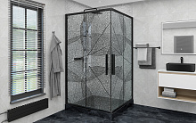 Душевое ограждение Deto KB 100-110 Black