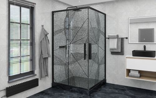 Душевое ограждение Deto KB 100-110 Black