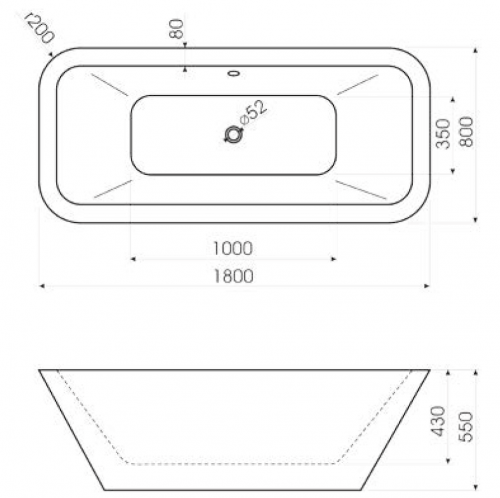 Акриловая ванна VAGNERPLAST PRAGUE 1523x820x550 см. фото 3